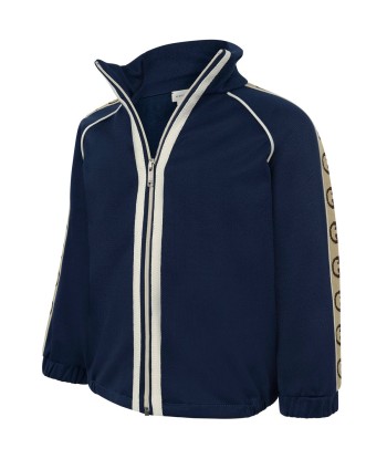 GUCCI Baby Boys Navy Technical Jersey Zip Up Top pour bénéficier 