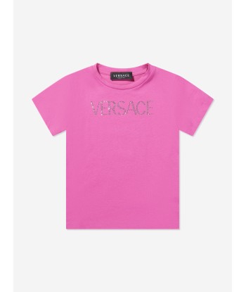 Versace Girls Diamante Logo T-Shirt 2024