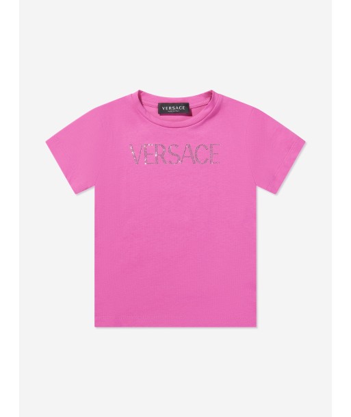 Versace Girls Diamante Logo T-Shirt 2024