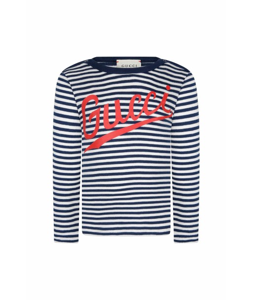 GUCCI Baby Boys Cotton Striped Logo T-Shirt de technologie