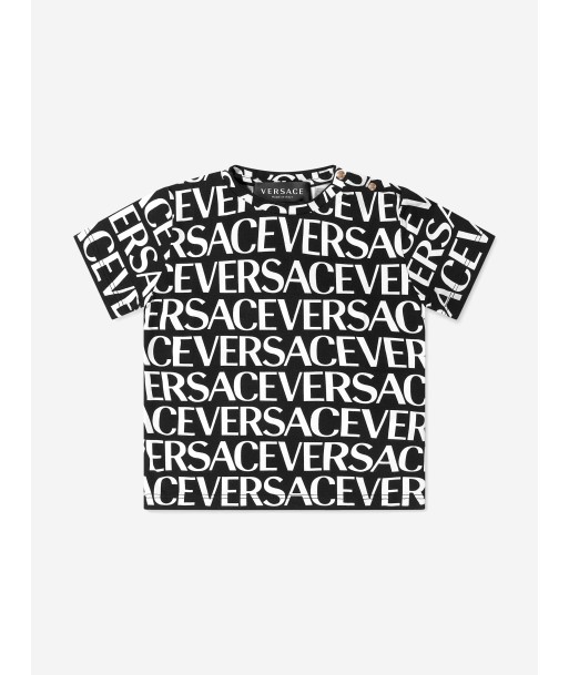 Versace Baby Logo Print T-Shirt la livraison gratuite