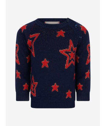 Gucci Baby Girls Wool Knitted Stars Jumper à prix réduit toute l'année