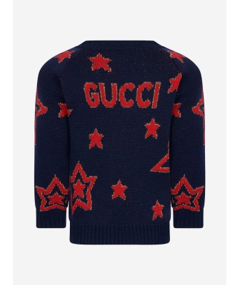 Gucci Baby Girls Wool Knitted Stars Jumper à prix réduit toute l'année