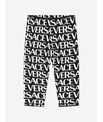 Versace Baby Girls Logo Print Leggings en stock