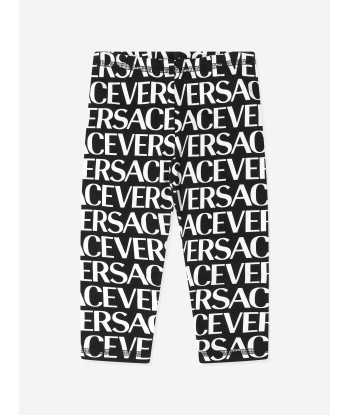 Versace Baby Girls Logo Print Leggings en stock