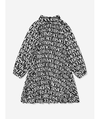 Versace Girls Long Sleeve Logo Dress la livraison gratuite