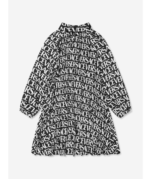 Versace Girls Long Sleeve Logo Dress la livraison gratuite