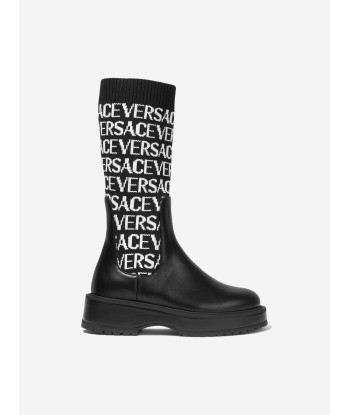 Versace Girls High Sock Boots Economisez 