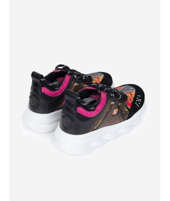 Versace Girls Black & Fuchsia Chain Reaction Trainers est présent 