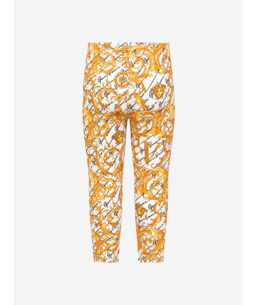 Versace Baby Girls Baroque Cotton Leggings est présent 